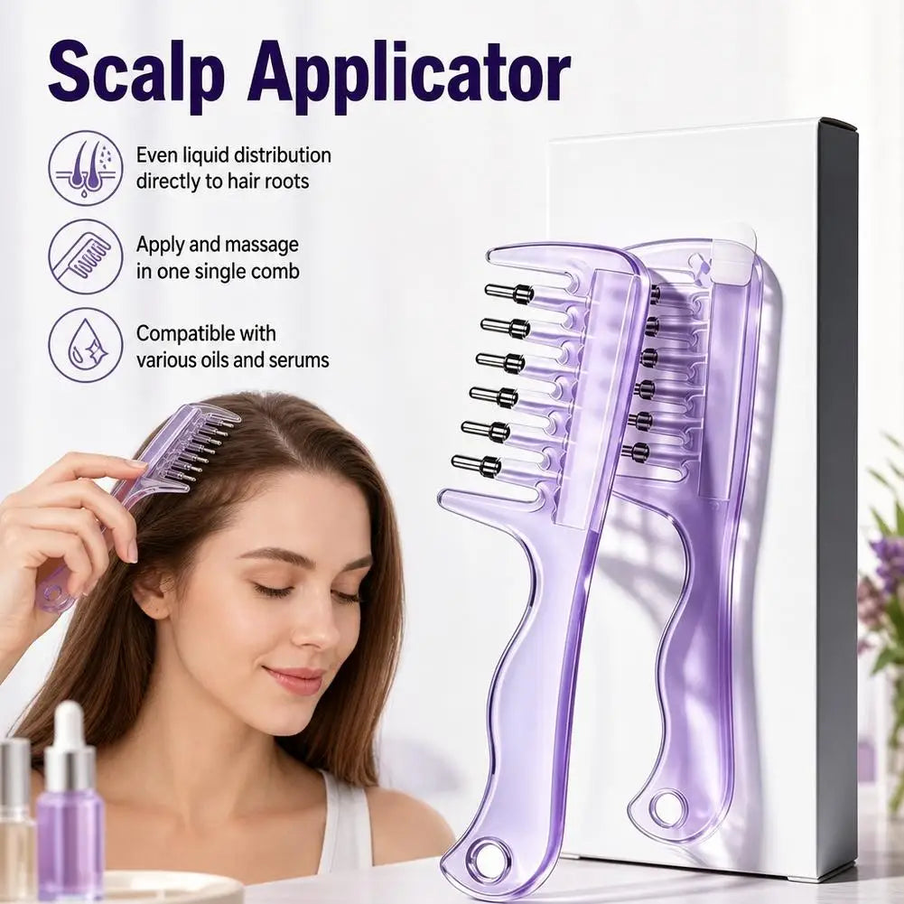 Scalp Applicator Comb – Oil Infusion & Massage Tool Scalp Applicator Comb PRIMED