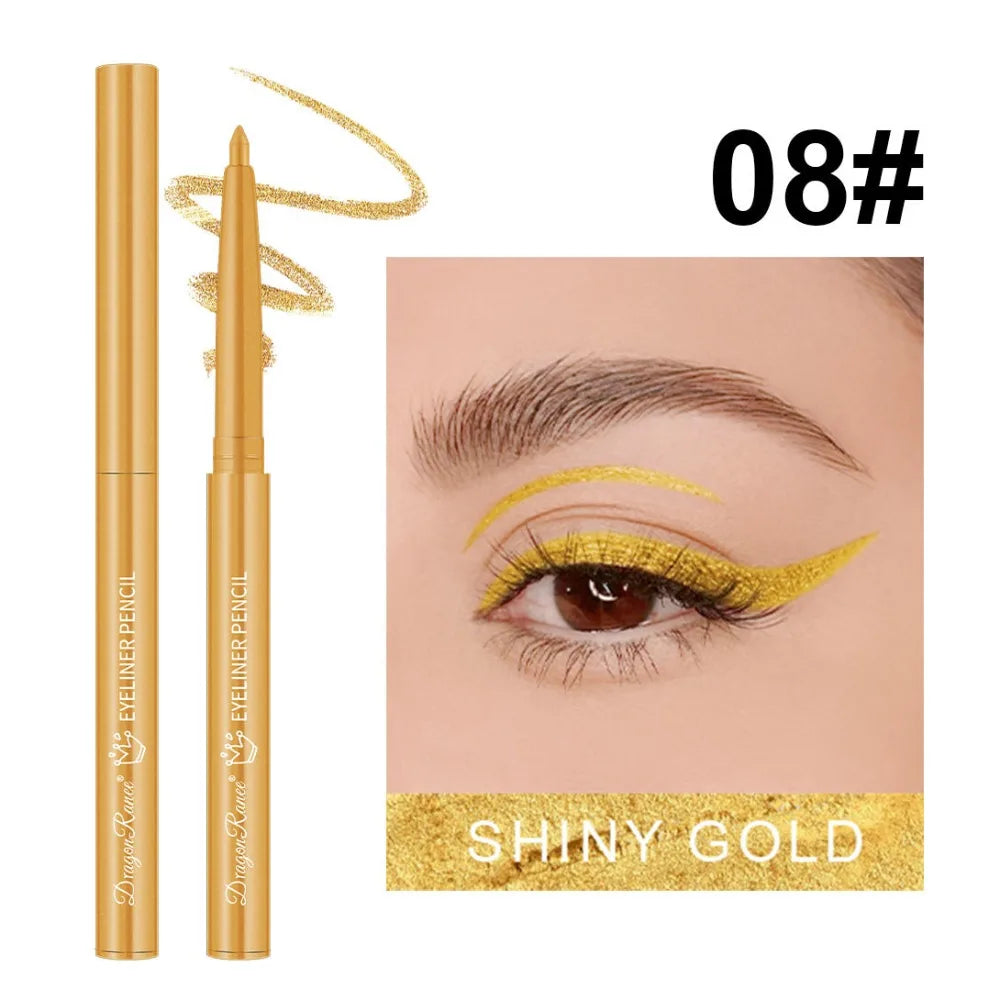 Waterproof Gel Eyeliner Pencil | Matte & Shimmer, 10 Colors