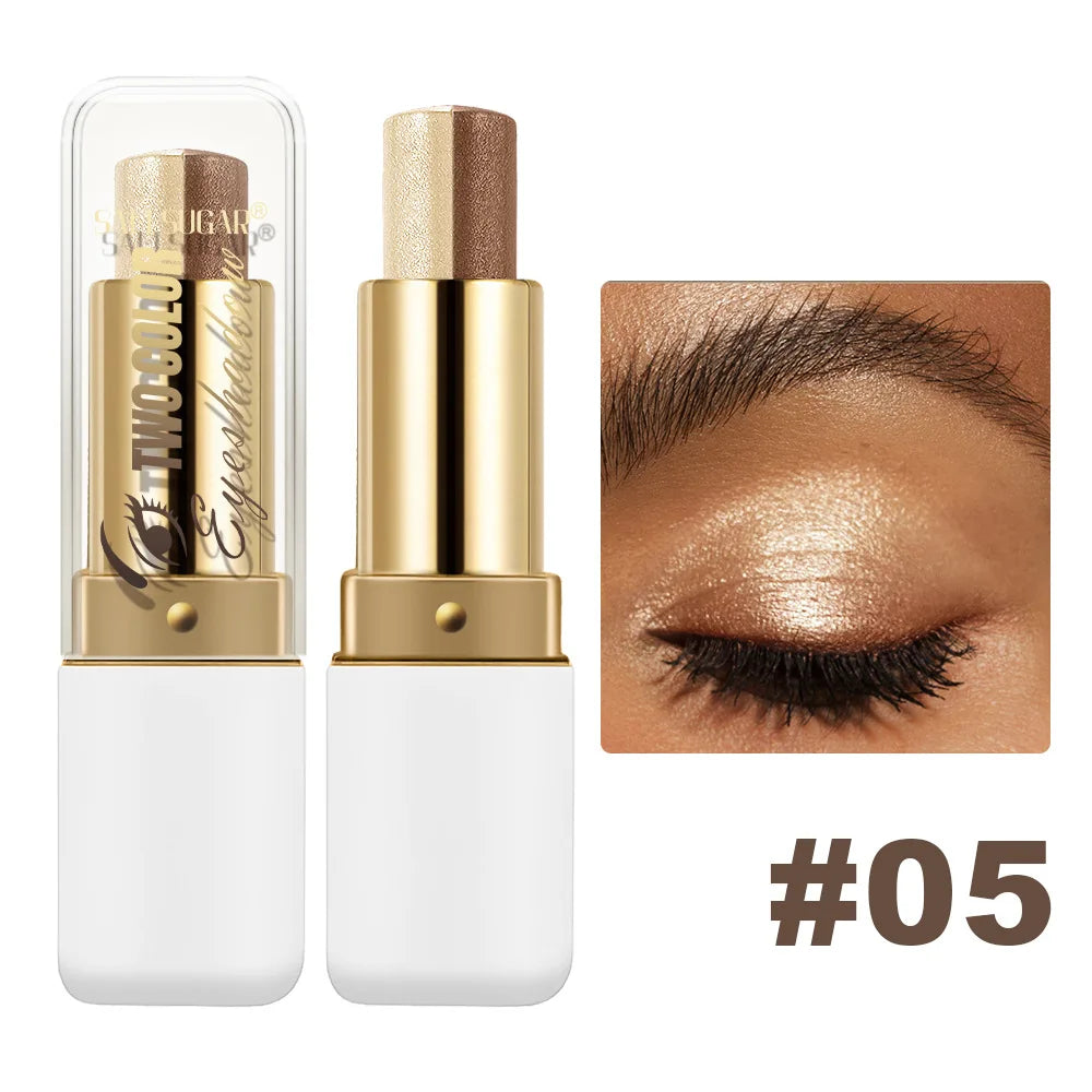 SAM SUGAR Two-Tone Eyeshadow Stick – Shimmer & Waterproof