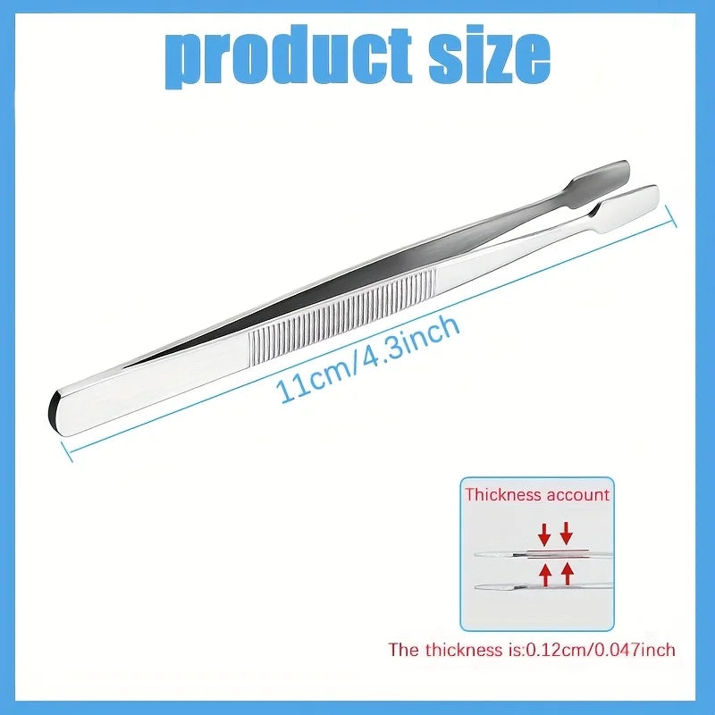 Stamp Tweezers Flat Wide Tip – Philately, Coins & Photos Tool