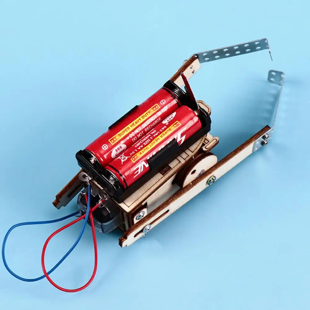 Wooden DIY Electric Rope Climbing Robot STEM Kit for Kids DIY STEM Robot Kit PRIMED