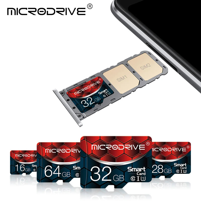 MicroDrive Micro SD Card 8GB–256GB Class 10 UHS-I TF Card Micro SD Card PRIMED