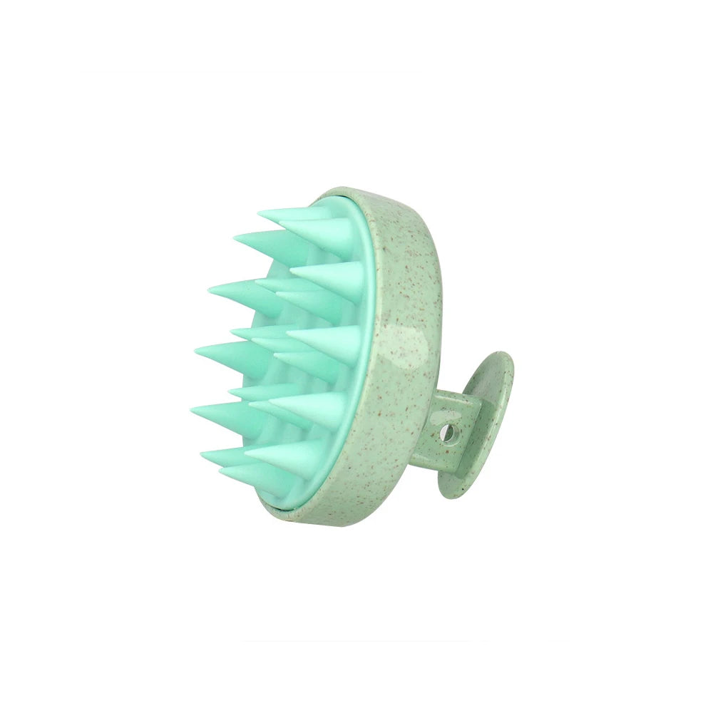 Silicone Scalp Massage Shampoo Brush | Hair Washing Comb Scalp Massage Brush PRIMED 265-green