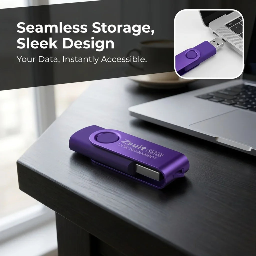 Z-suit Metal USB Flash Drive 128GB 64GB 32GB High Speed