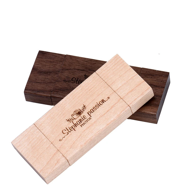 Wooden TYPE-C USB Flash Drive | Free Custom Logo 4–128GB USB Flash Drive PRIMED
