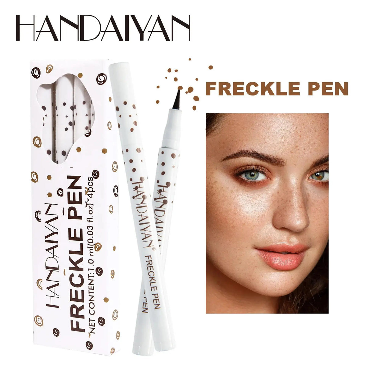 Handaiyan Fake Freckles Pen Set 4PCS – Waterproof Sunkissed