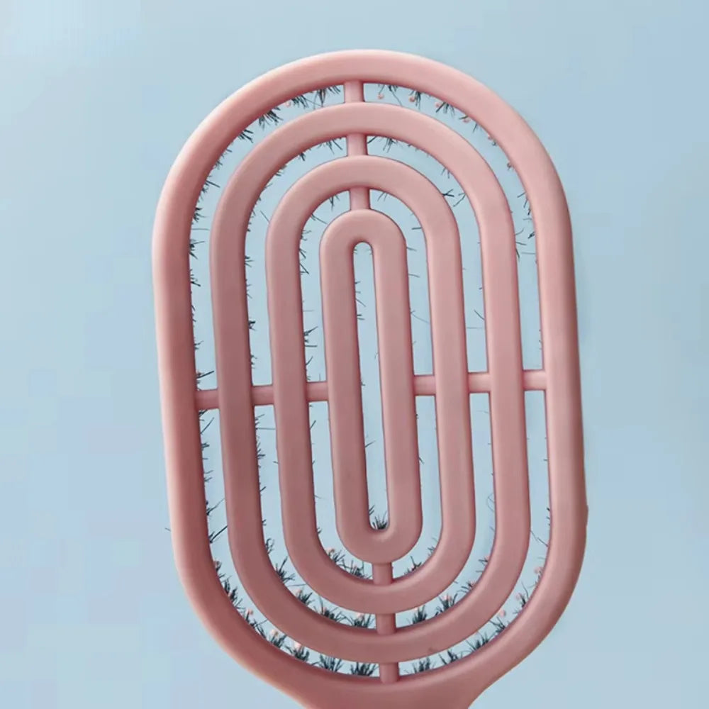 Wide-Tooth Scalp Massage Comb – Detangling Anti-Static Hair Brush
