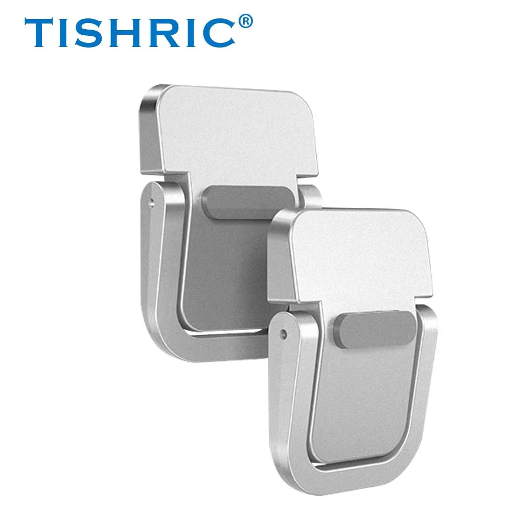 TISHRIC Mini Folding Laptop Stand Legs – Aluminum, Ultra-Thin