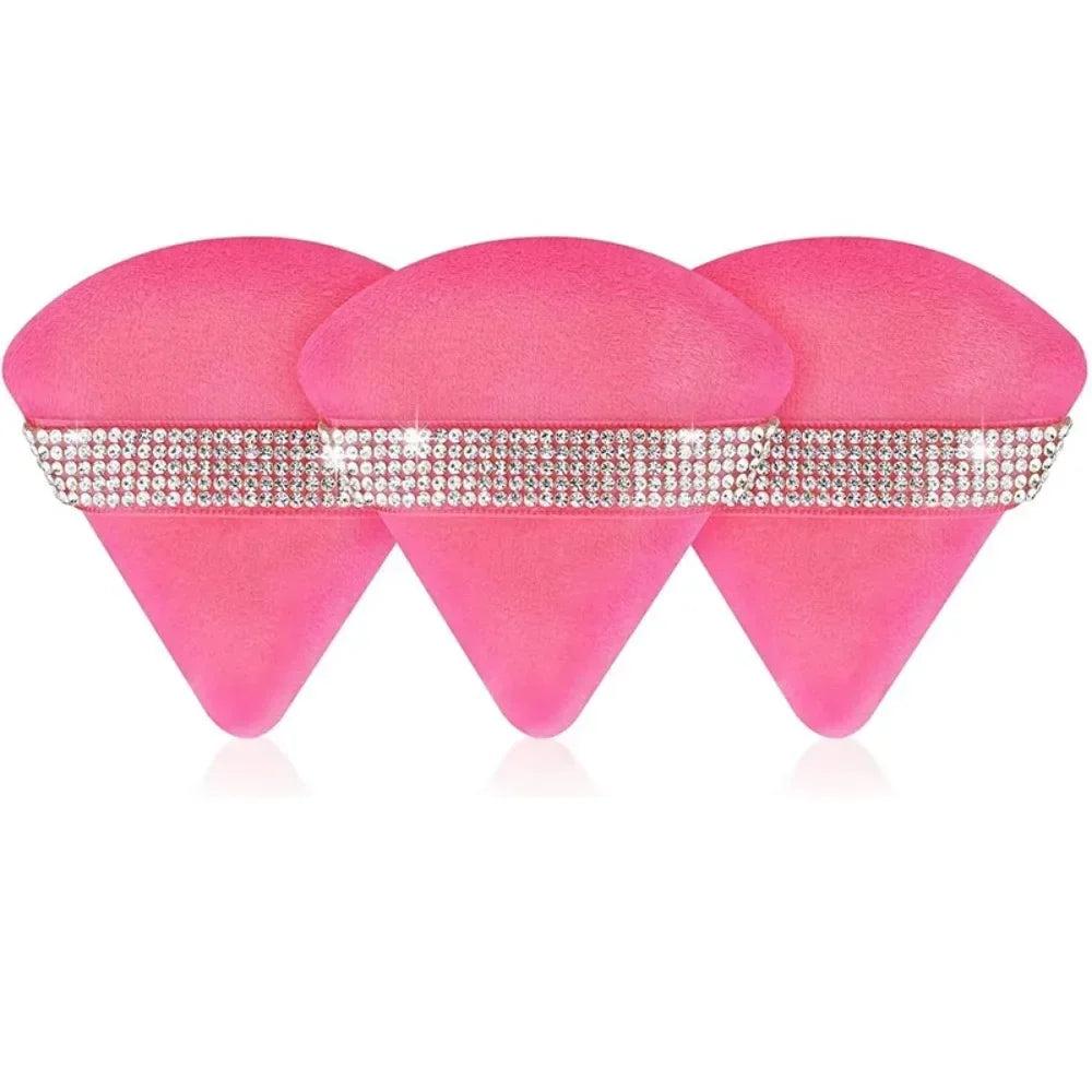Triangle Crystal Velvet Setting Powder Puff – Diamond Ribbon