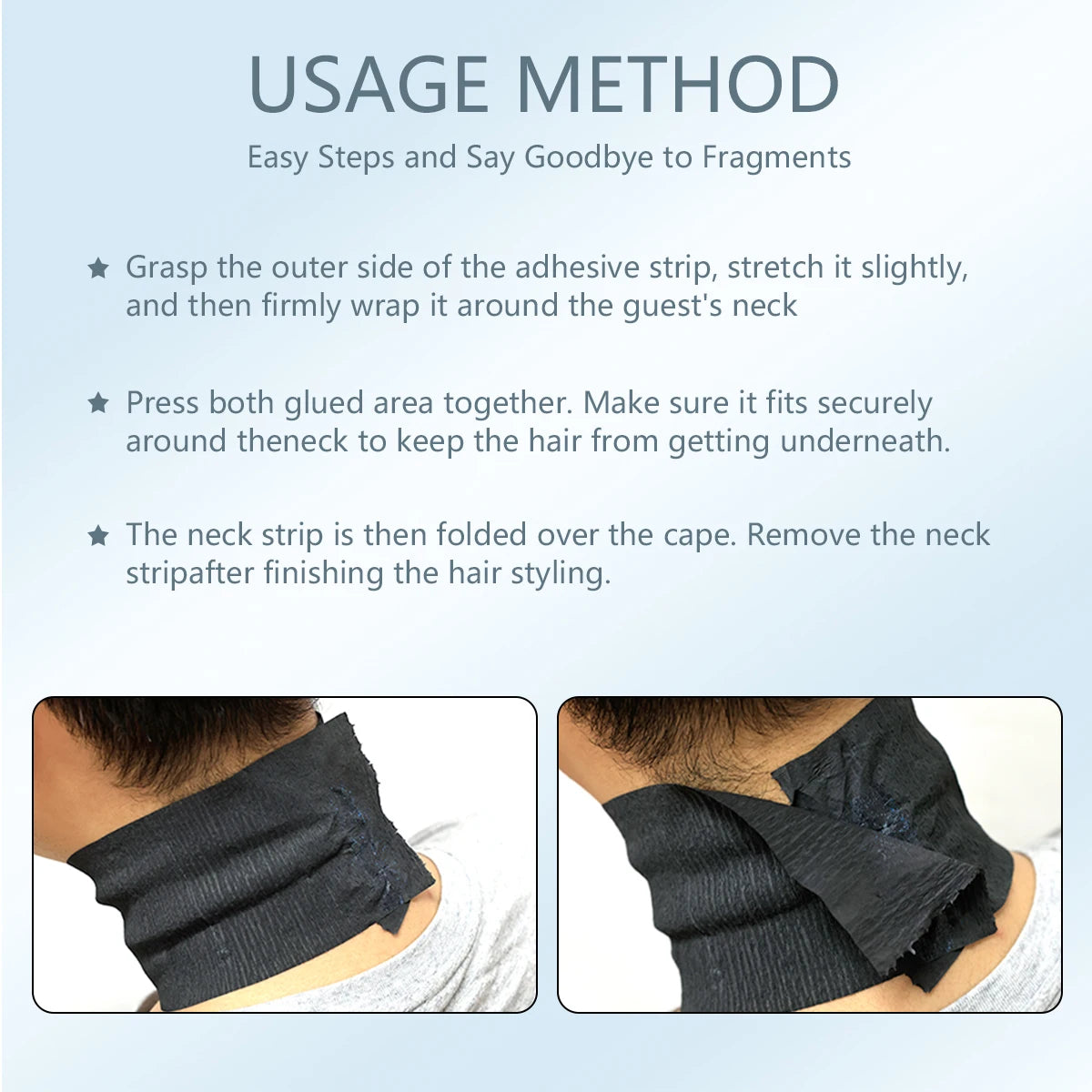 Salon Neck Paper Roll – Barber Collar Protection Strip