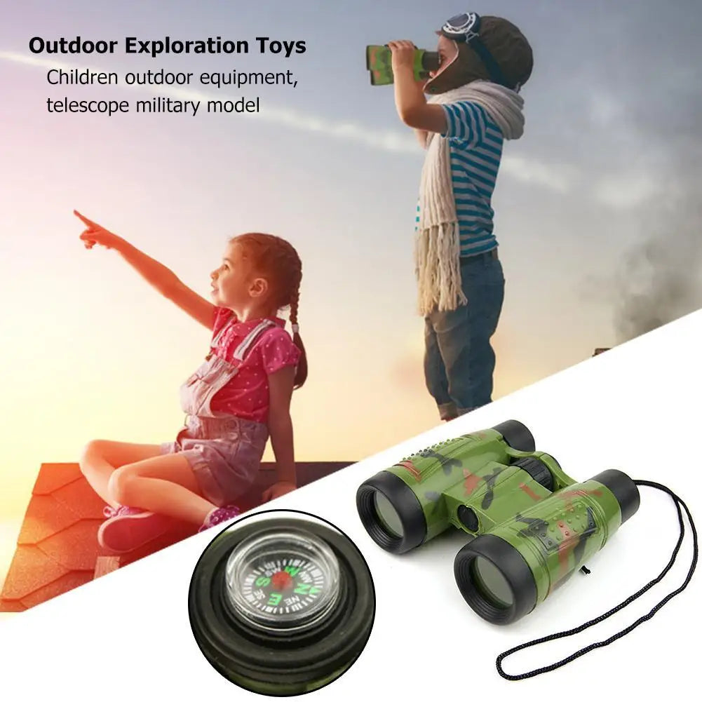 Kids Foldable Binoculars Toy with Compass | Outdoor Explorer Gift Kids Binoculars Toy PRIMED Default Title
