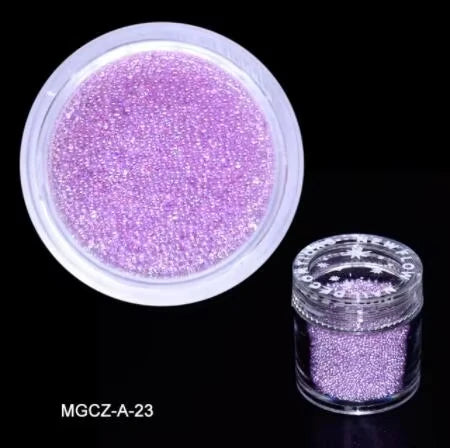 Grey Micro Nail Caviar Beads 10g | 3D Ball Nail Art Decor Nail Art Beads PRIMED 23