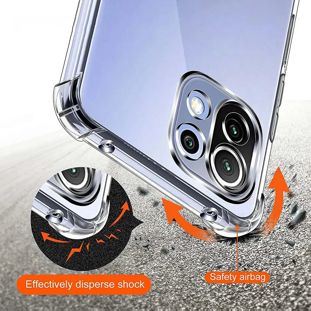 1.5mm Air-Bag Clear Case for Xiaomi 14T 13T 12T POCO X6 Pro
