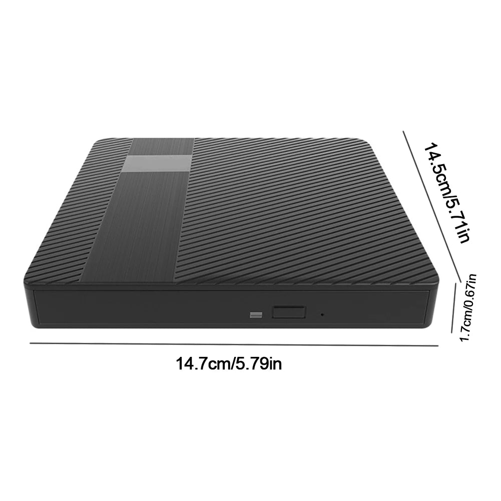 External DVD Drive USB 3.0 & Type-C CD/DVD RW Burner for PC External Optical Drive PRIMED