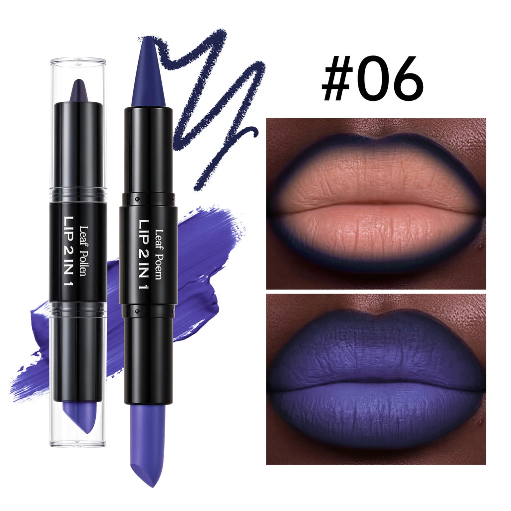 2-in-1 Matte Lipliner & Lip Gloss Pencil – 8 Colors, Waterproof Lipliner & Lip Gloss PRIMED 06 3.5g and 3.5g
