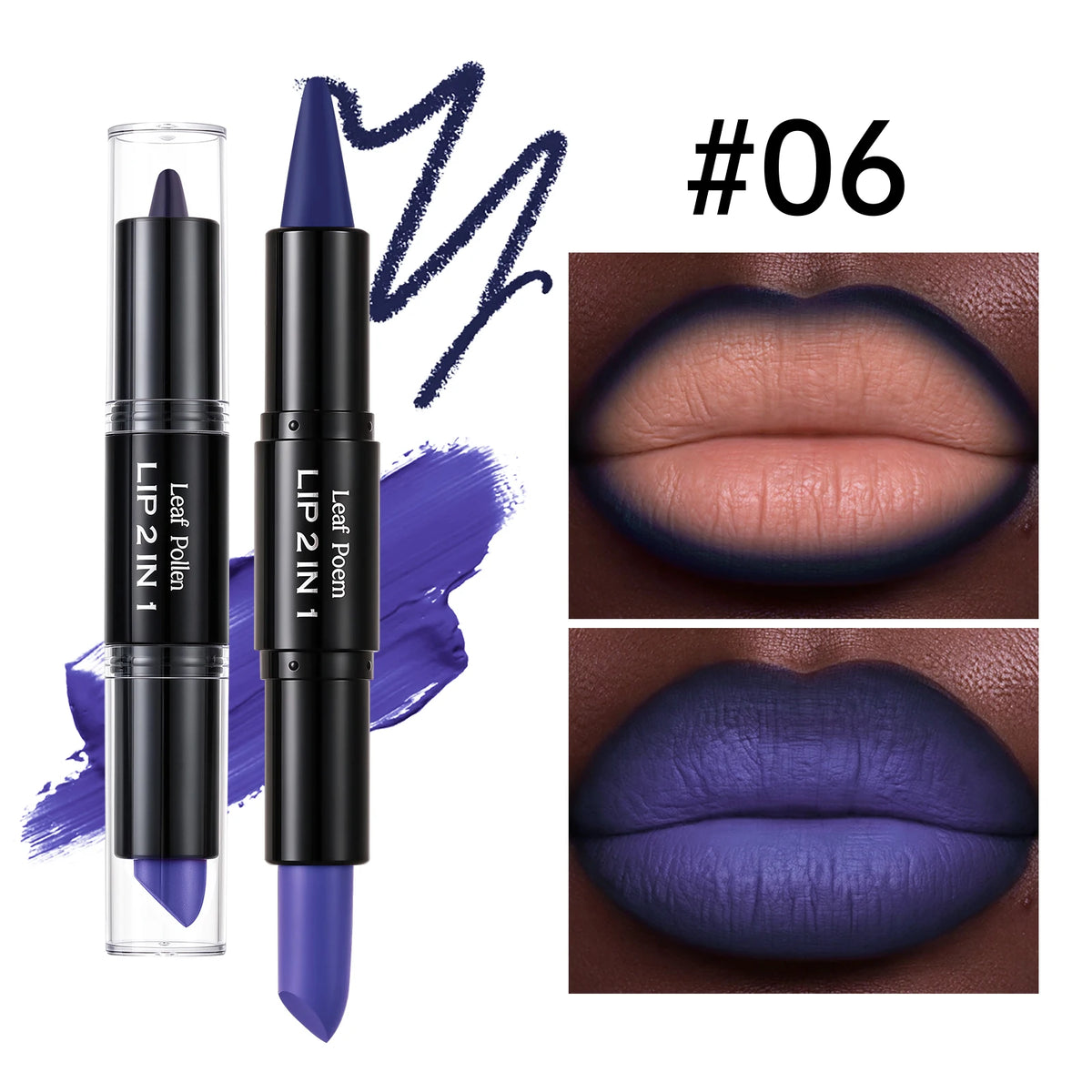 2-in-1 Matte Lipliner & Lip Gloss Pencil – 8 Colors, Waterproof Lipliner & Lip Gloss PRIMED 06 3.5g and 3.5g