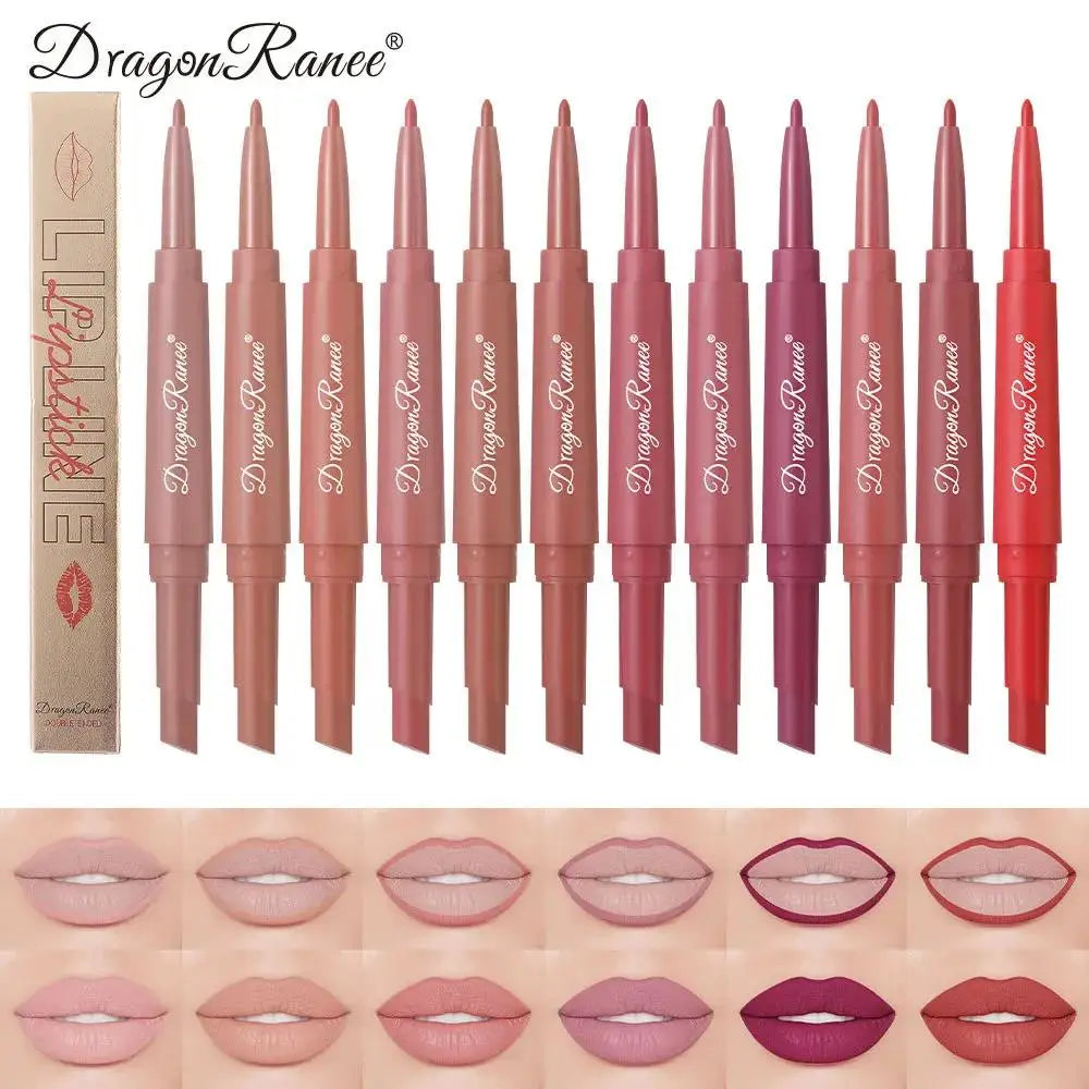 Dragon Ranee 2-in-1 Matte Lip Liner & Lipstick | Long Lasting Lip Liner Lipstick PRIMED