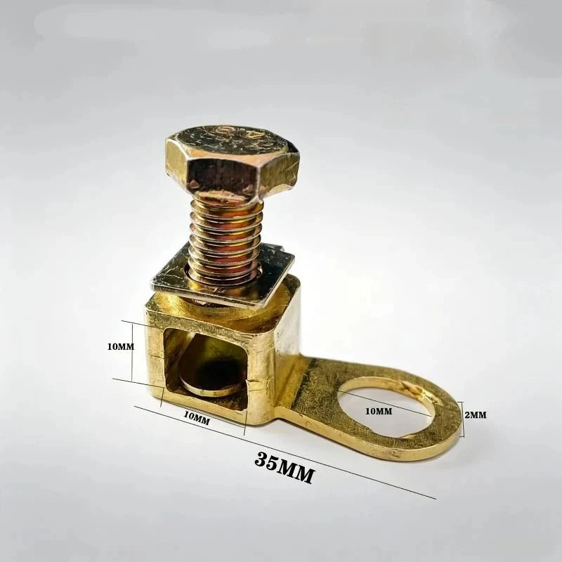 Brass Crimp Wire Terminal | 12–24V High Conductivity Connector Wire Crimp Terminal PRIMED