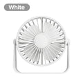 USB Desktop Mini Fan – Portable Table Fan Home Office Dorm USB Desktop Fan PRIMED White-style A