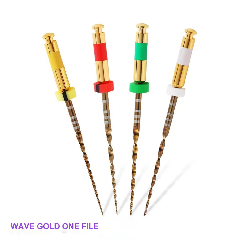 Wave Gold NiTi Rotary Endodontic Files 6pcs | Large Primary