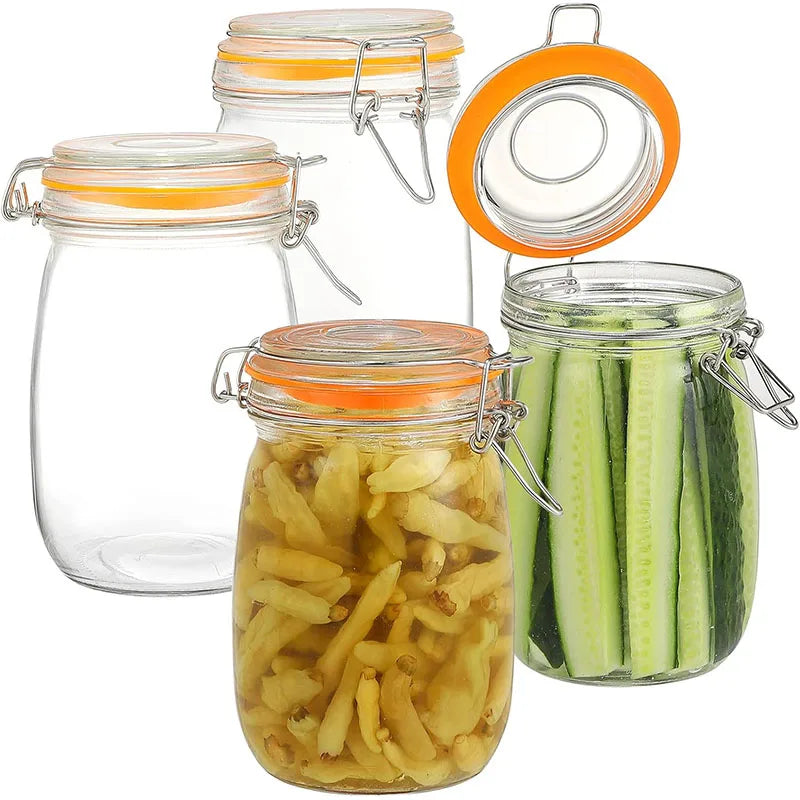 Wide Mouth Glass Mason Jar with Airtight Lid – HeY LiLac