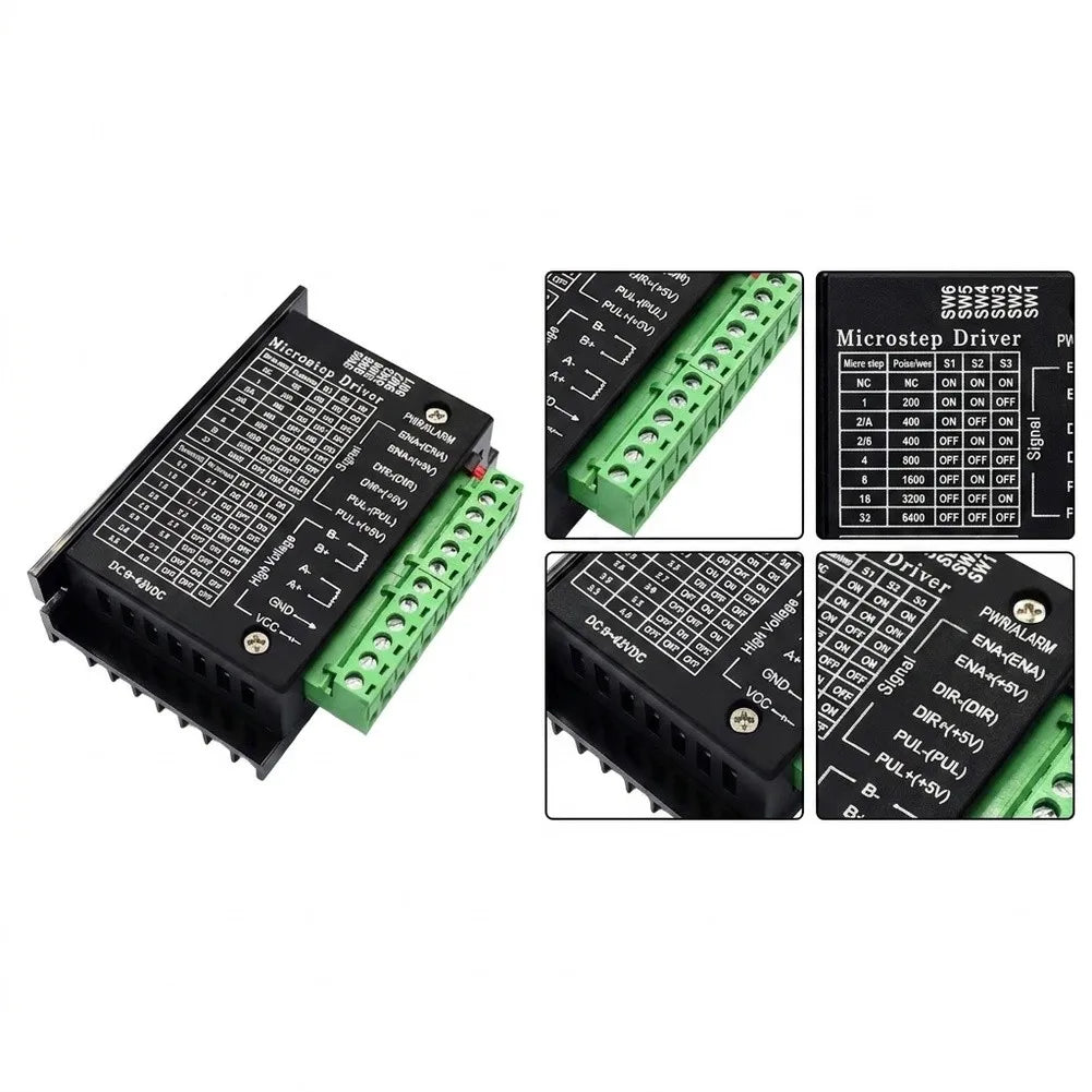 TB6600 Stepper Motor Driver 32 Microsteps Wide Voltage CNC