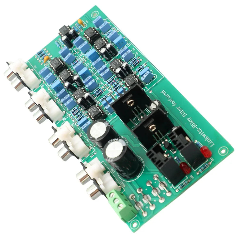 3-Way Electronic Crossover Board 6-Channel Stereo DIY Audio Audio Crossover Board PRIMED