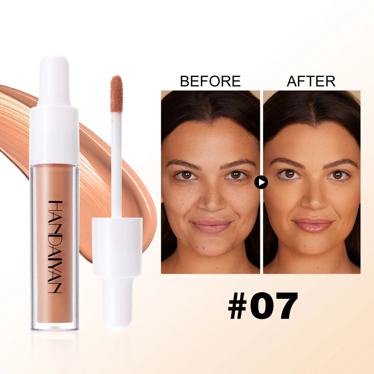 HANDAIYAN 8-Shade Liquid Concealer – Full Coverage Waterproof