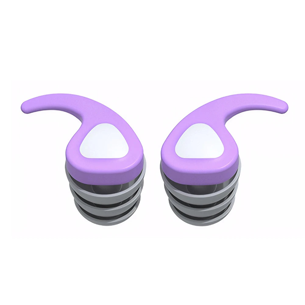 Kids Waterproof Silicone Swim Ear Plugs | Noise Reduction Kids Swim Ear Plugs PRIMED Purple