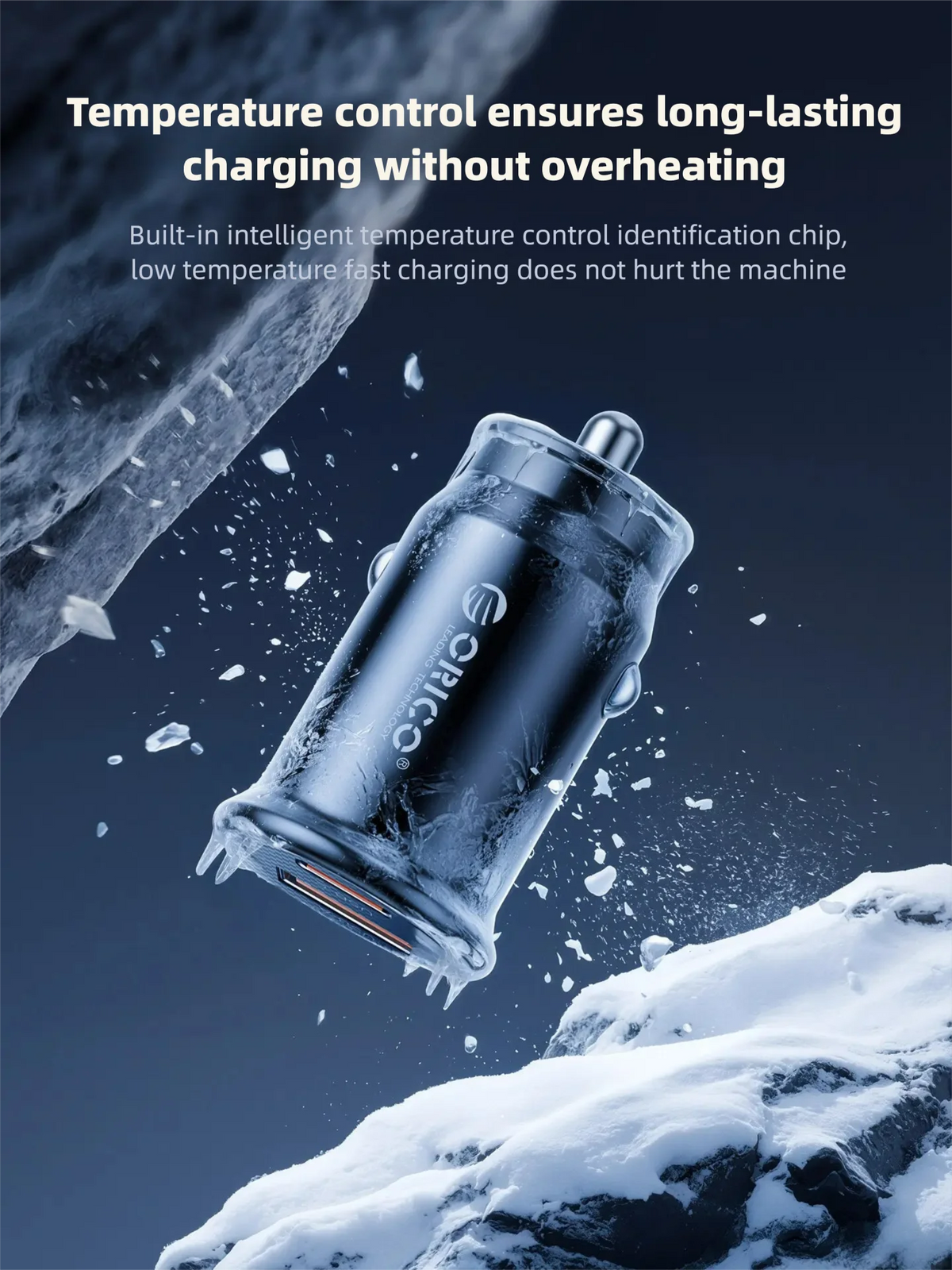 ORICO Dual Port USB-C PD 30W + USB-A Fast Car Charger Car Charger PRIMED
