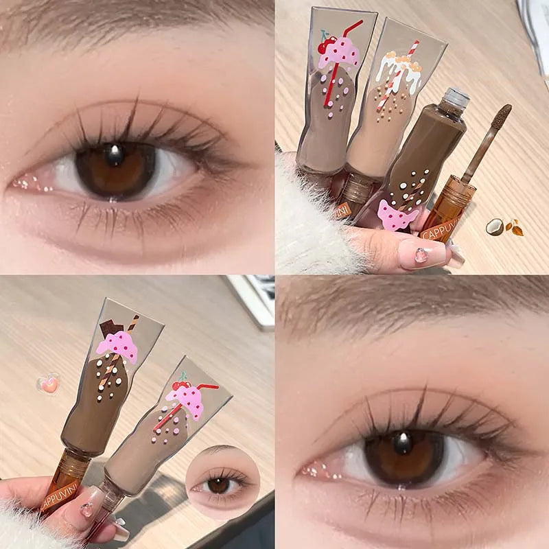 Cappuvini Matte Liquid Eyeshadow Cream – Milk Tea Shades Liquid Eyeshadow PRIMED