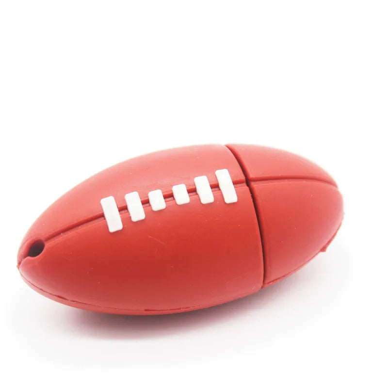 JASTER Football USB Flash Drive Silicone Memory Stick 8–128GB USB Flash Drive PRIMED 128 GB A