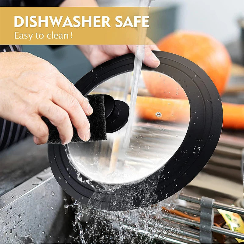 Universal Tempered Glass Lid for Pots Pans & Skillets
