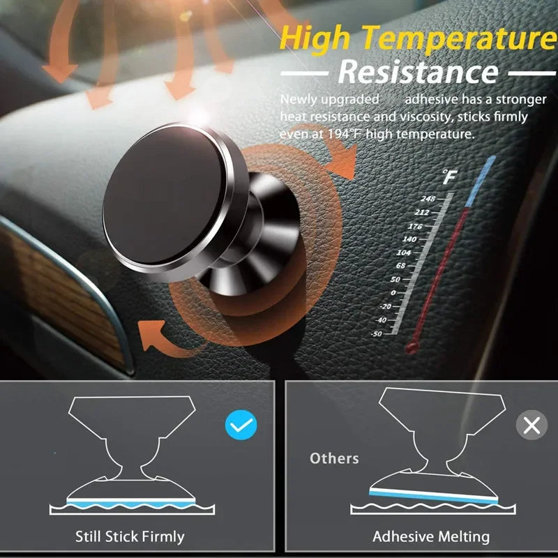 Magnetic Car Phone Holder 360° Dashboard Mount – Universal Car Phone Mount PRIMED