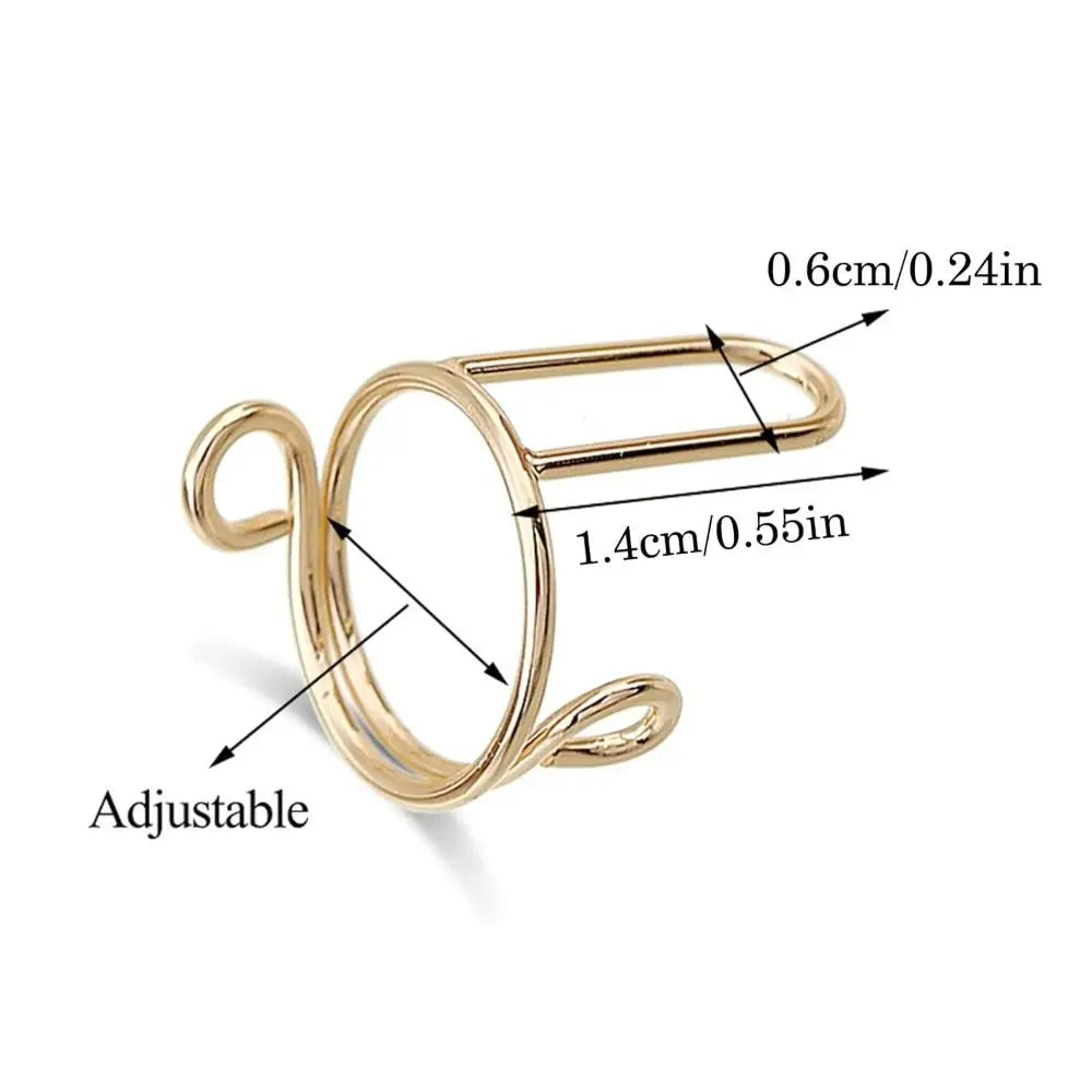 French Nail Rings – Reusable Fake Nail Tips Gold & Silver 10pc