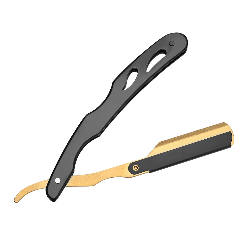 Men's Folding Straight Razor – Stainless Steel Barber Tool
