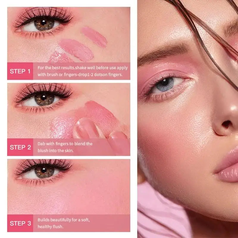 USHAS Liquid Blush Cream – Cheeks, Eyes & Lips Multi-Use