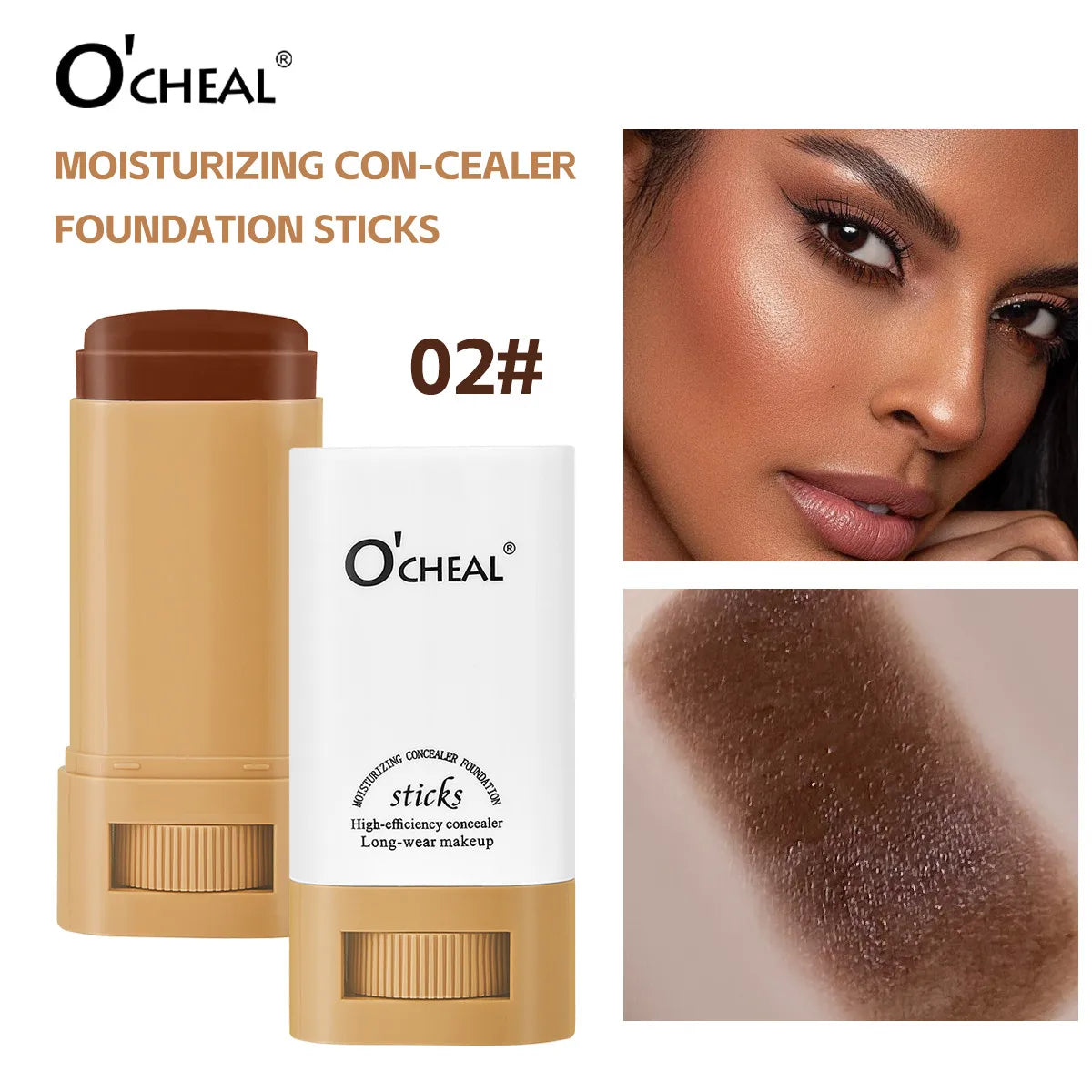 OCHEAL Waterproof Concealer Foundation Stick – Brightening
