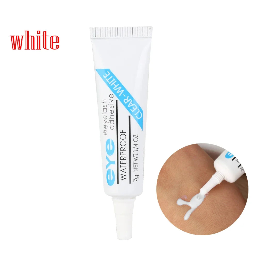 Blana Waterproof False Eyelash Glue – Clear or Black False Eyelash Adhesive PRIMED White-Lash Glue
