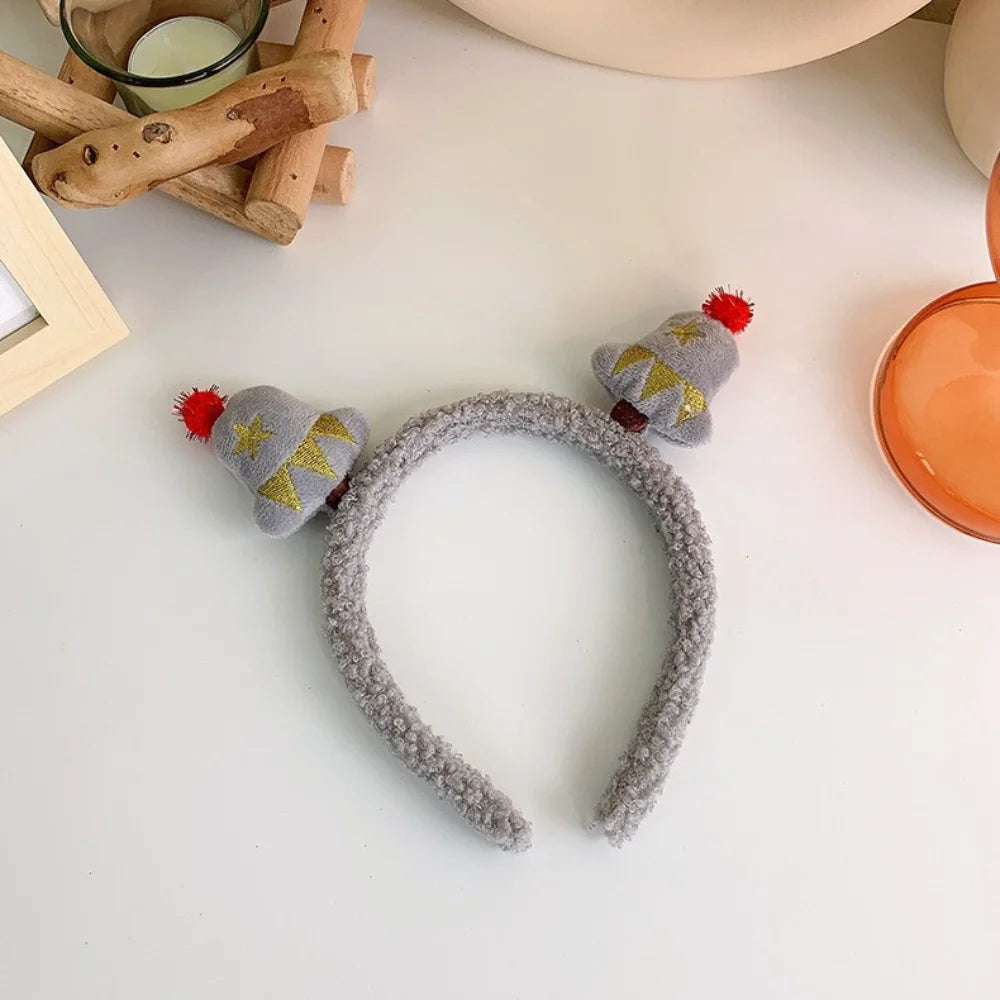 Kids Christmas Headband – Elk, Snowflake & Bow Holiday Hair Holiday Hair Accessory PRIMED G