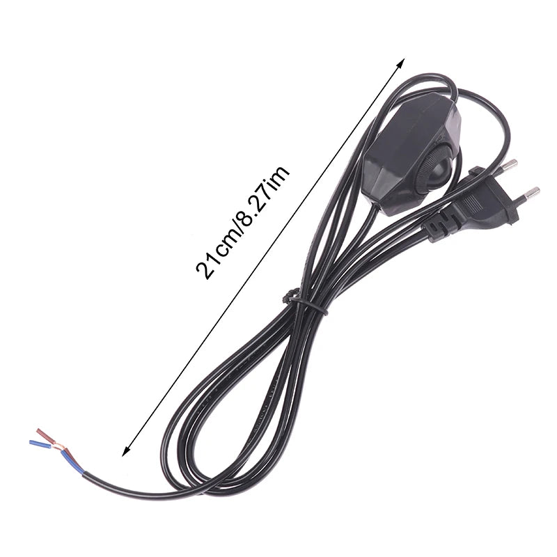EU Plug 1.8M Dimmer Extension Cord for Table Lamp 220V Dimmer Extension Cord PRIMED