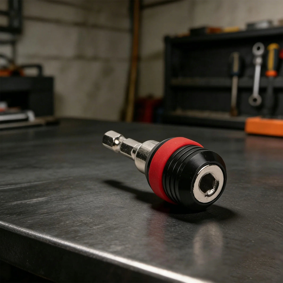 1/4" Hex Shank Quick Change Bit Adapter – Press-to-Eject