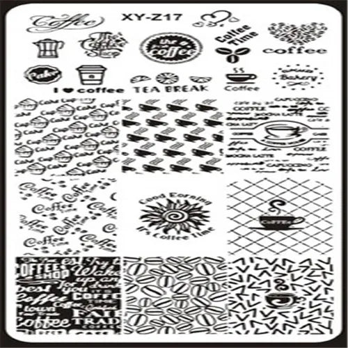 MAFANAILS Nail Art Stamping Plate – Multi-Design Stencil XY-Z Nail Stamping Plate PRIMED 17