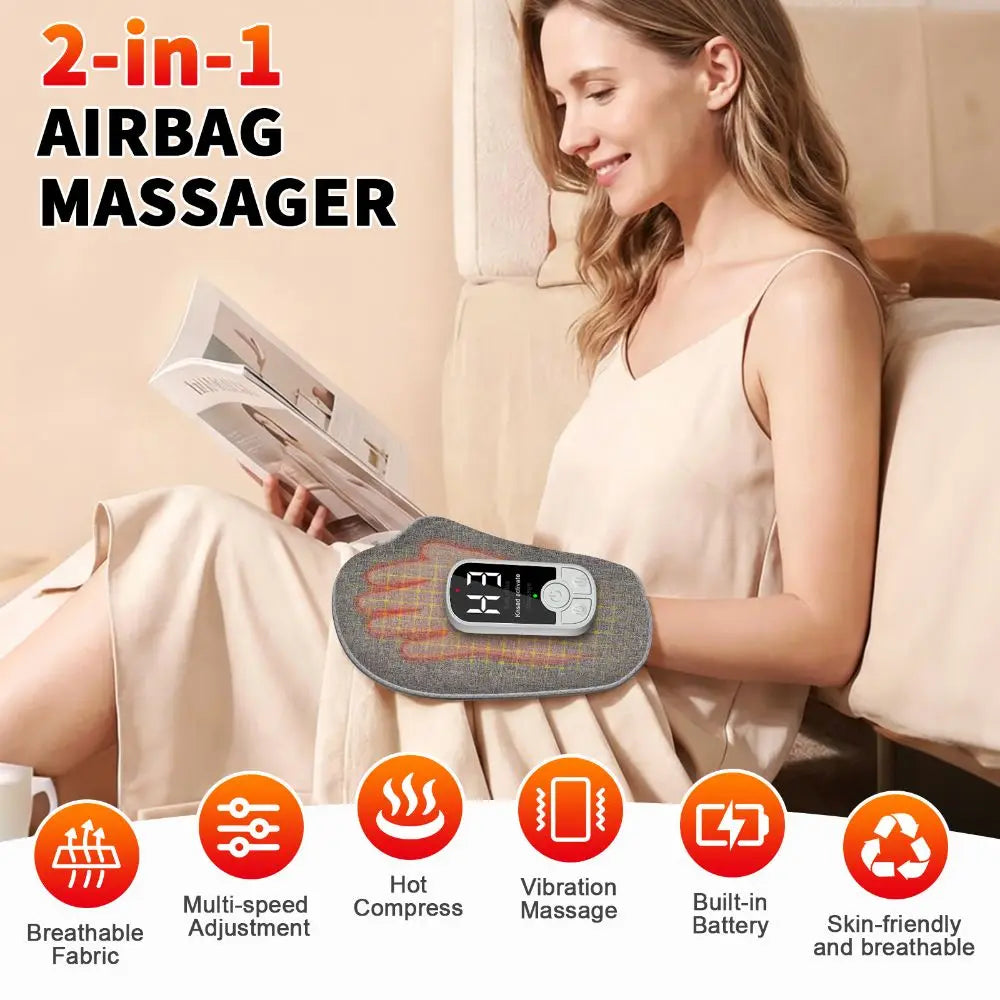 2-in-1 Electric Hand Massager – Airbag & Heat Therapy