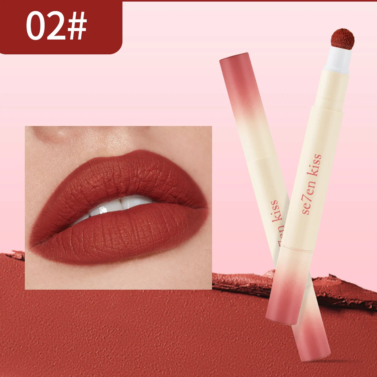 Se7en Kiss Velvet Matte Air Cushion Lip Cream | Waterproof