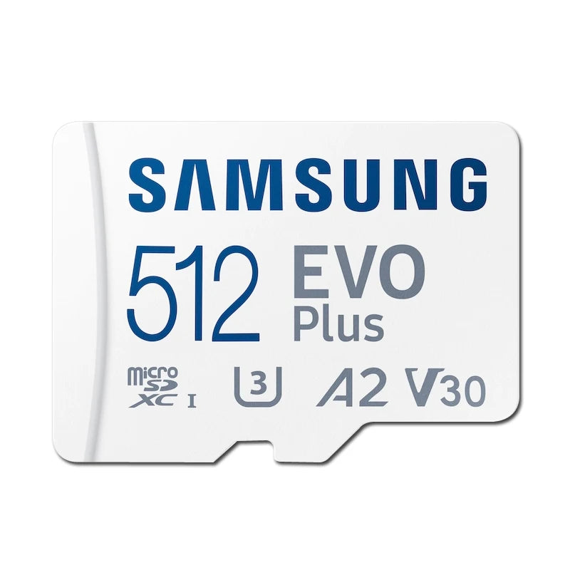 Samsung EVO Plus MicroSD Card 64GB–512GB | U3 A2 V30 MicroSD Memory Card PRIMED