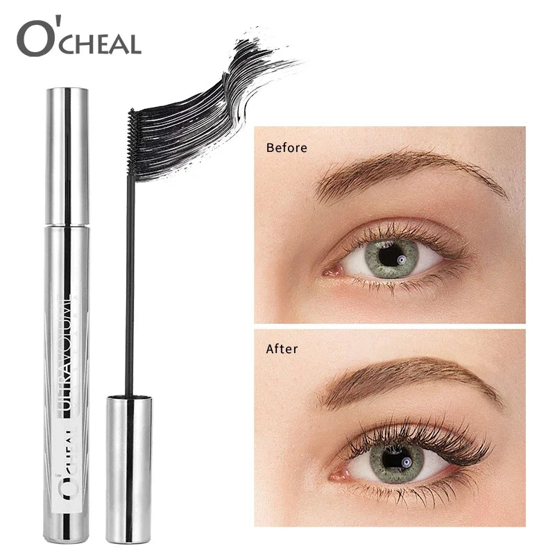 OCHEAL Waterproof Mascara 2mm Micro Brush – Volumizing & Curling Mascara PRIMED
