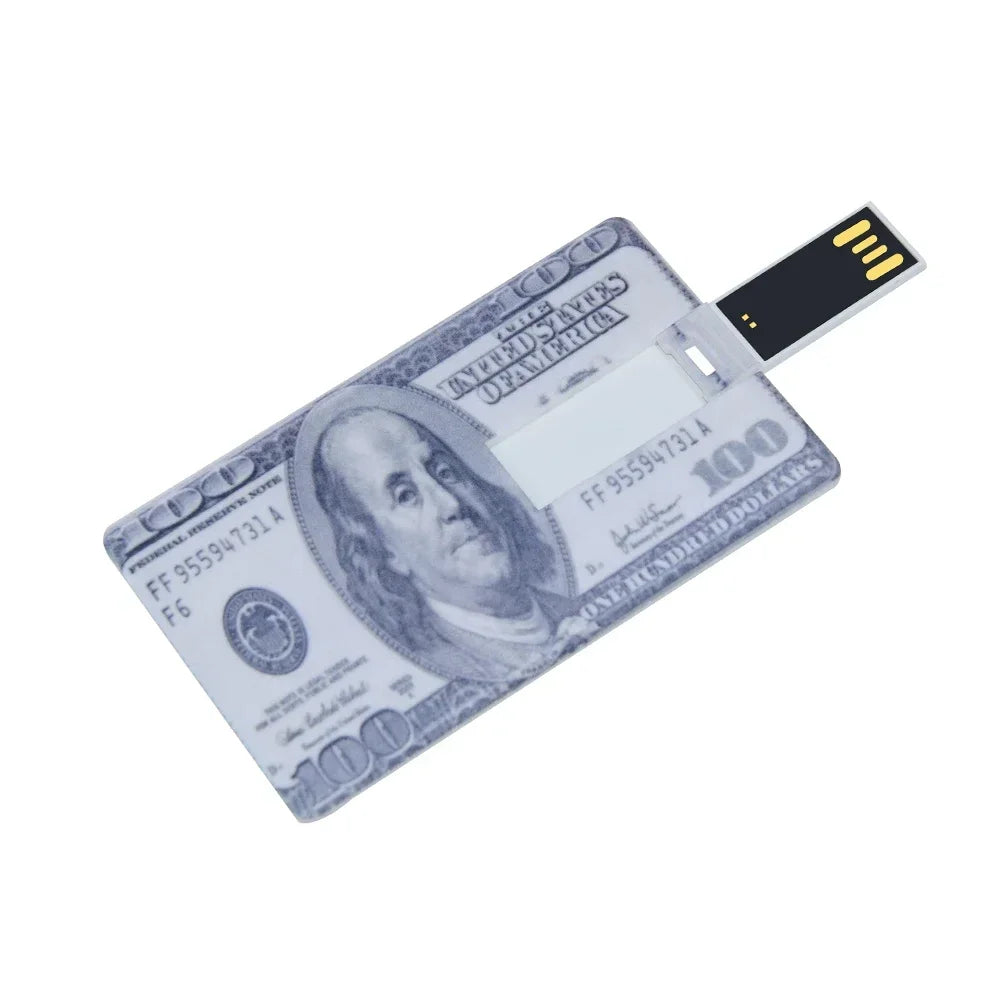 Credit Card USB Flash Drive 4–64GB | Waterproof Metal Memory Stick USB Flash Drive PRIMED 128 GB Style 15