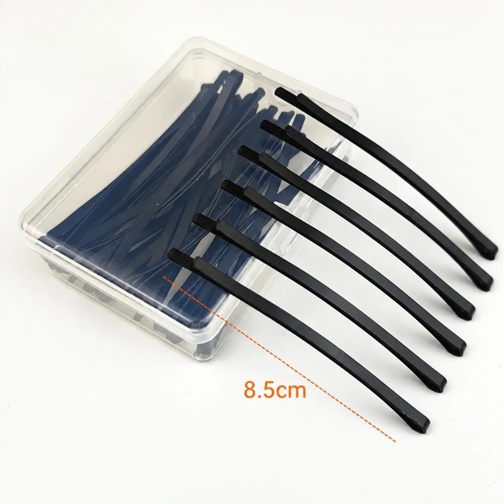 Metal Black BB Hair Clips Arc Barrette – 6 or 12 Pack Hair Clips PRIMED M-12Pcs