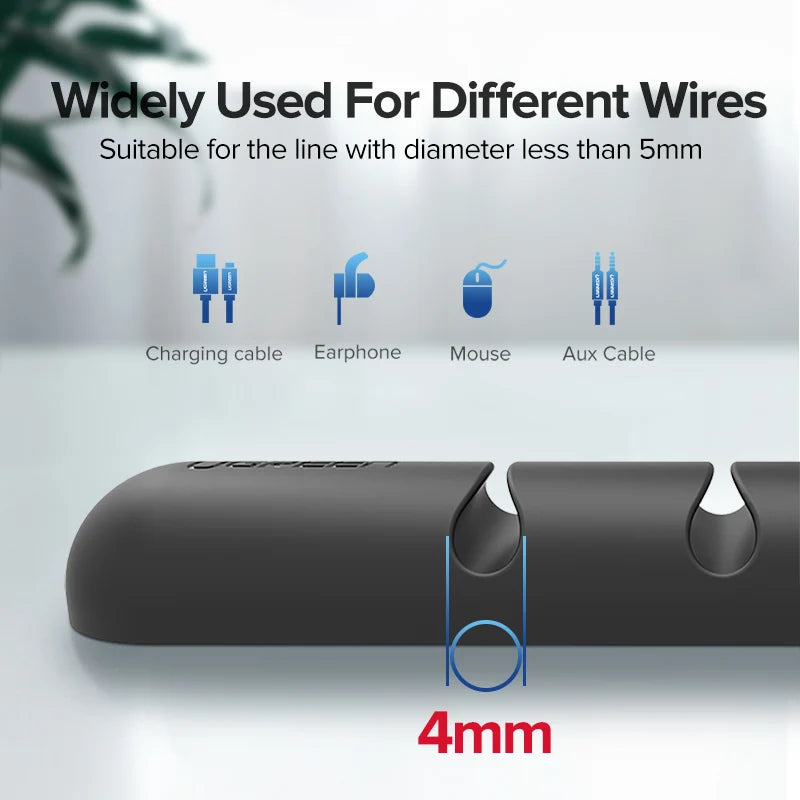 UGREEN Silicone Cable Organizer Clips | Cable Management Cable Management Clips PRIMED